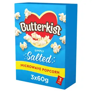 Butterkist Microwave Popcorn Salted 3x60g