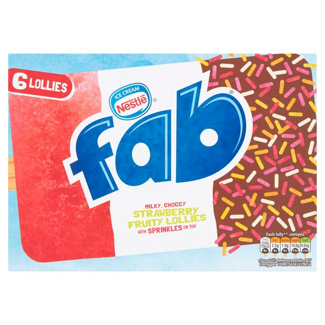Fab Strawberry x 6 348ml