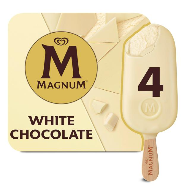 Magnum Ice Cream White Chocolate 4x110ml Sainsbury S