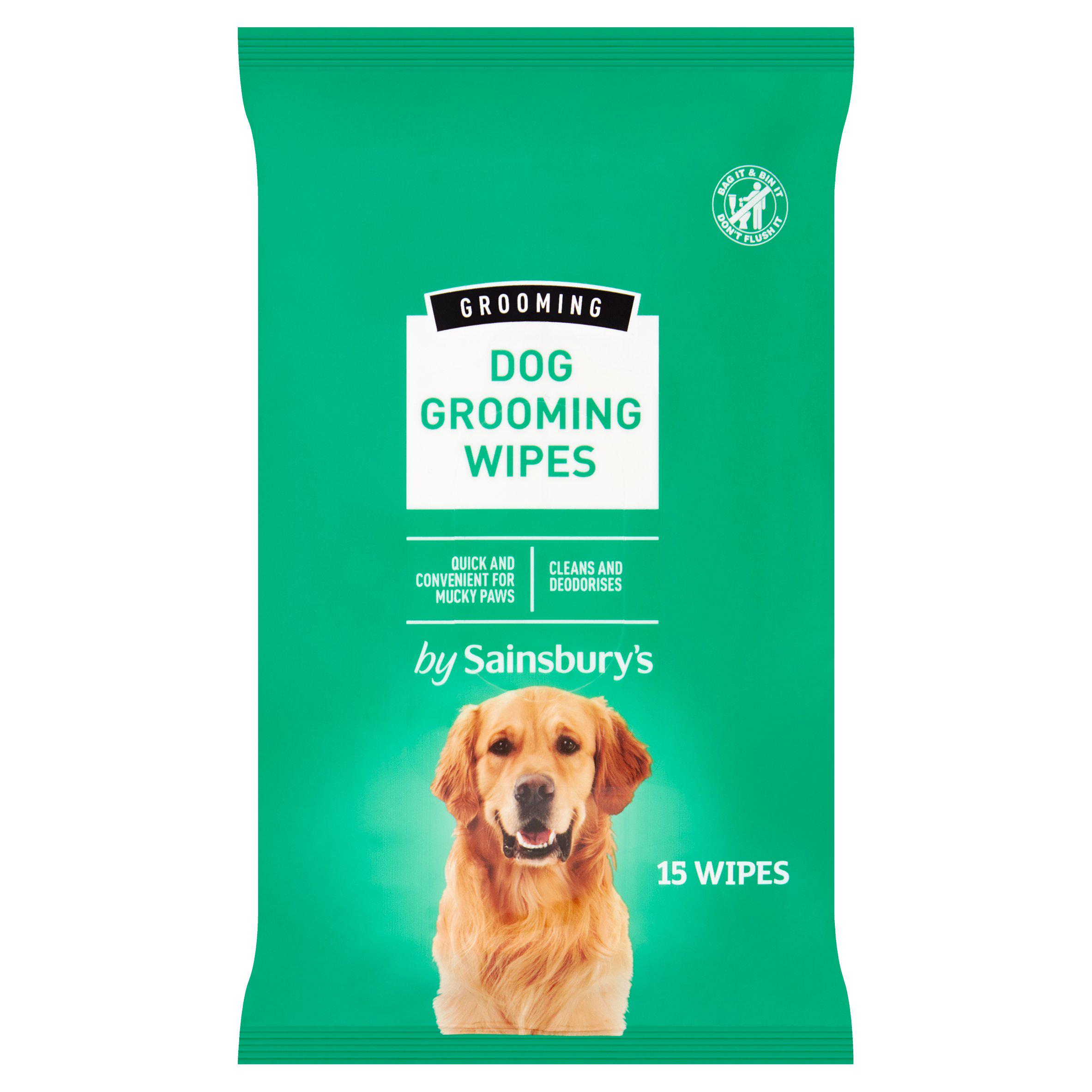 Dog Grooming Wipes for Muddy Paws and Messy Faces, 15 Pack