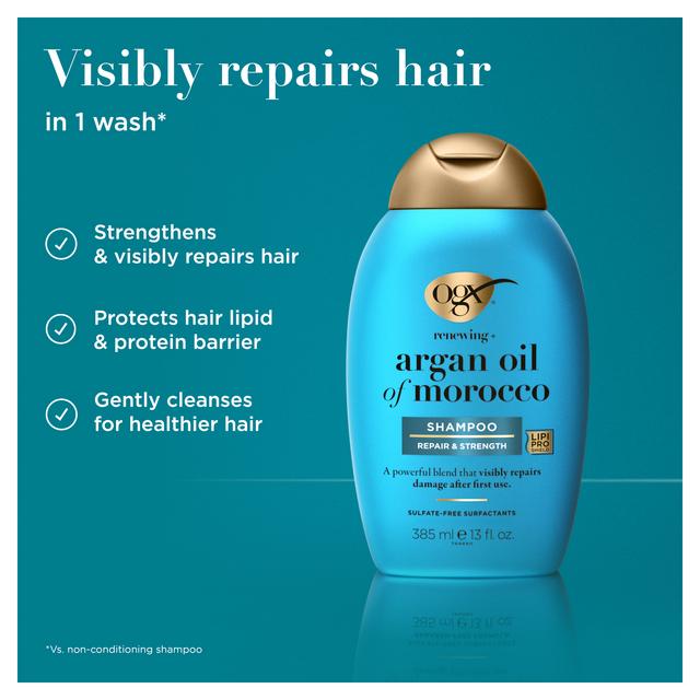 Ogx Argan Oil of Morocco Hair Shampoo for Dry Damaged Hair 385ml