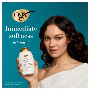 OGX Coconut Milk Conditioner for Dry & Damaged Hair 385ml - gallery image 2