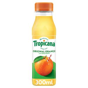 Tropicana Pure Orange Fruit Juice with Bits 300ml - gallery image 2