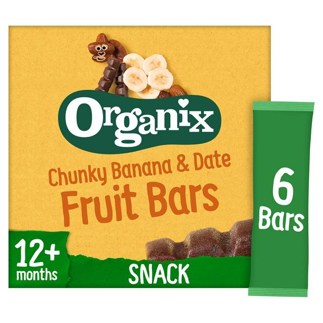 Organix Banana & Date Chunky Fruit Bars 6x17g