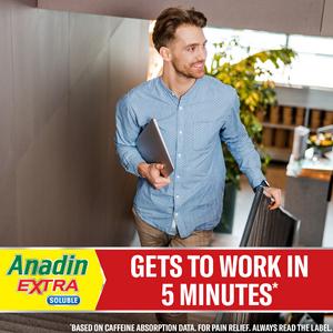 Anadin Extra Soluble Aspirin Paracetamol & Caffeine Tablets x12 - gallery image 3
