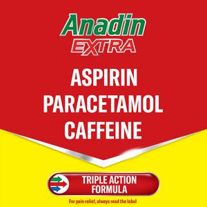 Anadin Extra Aspirin Paracetamol & Caffeine Caplets x12 - gallery image 2