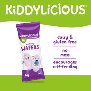 Kiddylicious Blueberry Maxi Wafers Baby Snacks 10x4g - gallery image 2