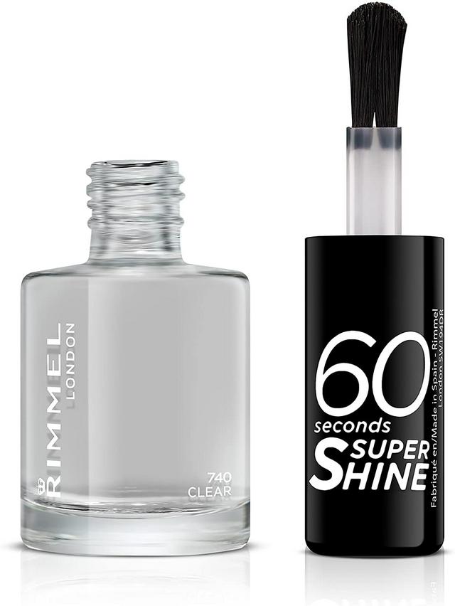 Rimmel 60 Seconds Super Shine Nail Polish Clear Sainsbury S