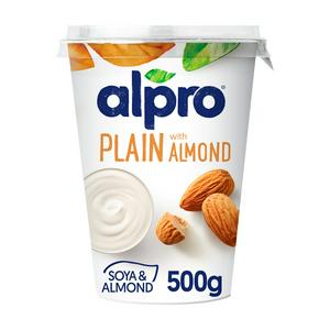 Alpro Plain with Almond Yoghurt Alternative 500g