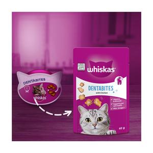 Whiskas Dentabites Adult Cat Dental Treat Biscuits with Chicken 50g - gallery image 5
