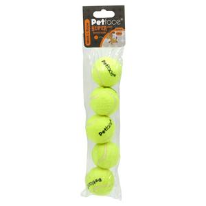 Petface Mini Super Tennis Balls Pack for Dogs x5