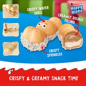 Kinder Happy Hippo Milk Hazelnut & Chocolate Biscuits Multipack 5x20.7g - gallery image 2