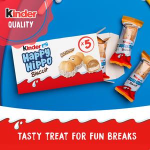Kinder Happy Hippo Milk Hazelnut & Chocolate Biscuits Multipack 5x20.7g - gallery image 5