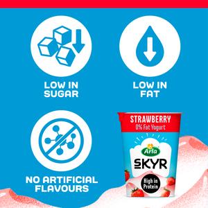 Arla Skyr Strawberry Icelandic Style Yogurt 450g - gallery image 3