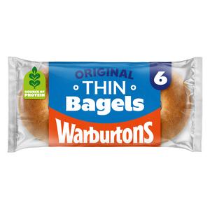 Warburtons Original Thin Bagels x6 - gallery image 2