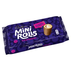 Cadbury Milk Chocolate Raspberry Mini Rolls Cakes x5 - gallery image 2
