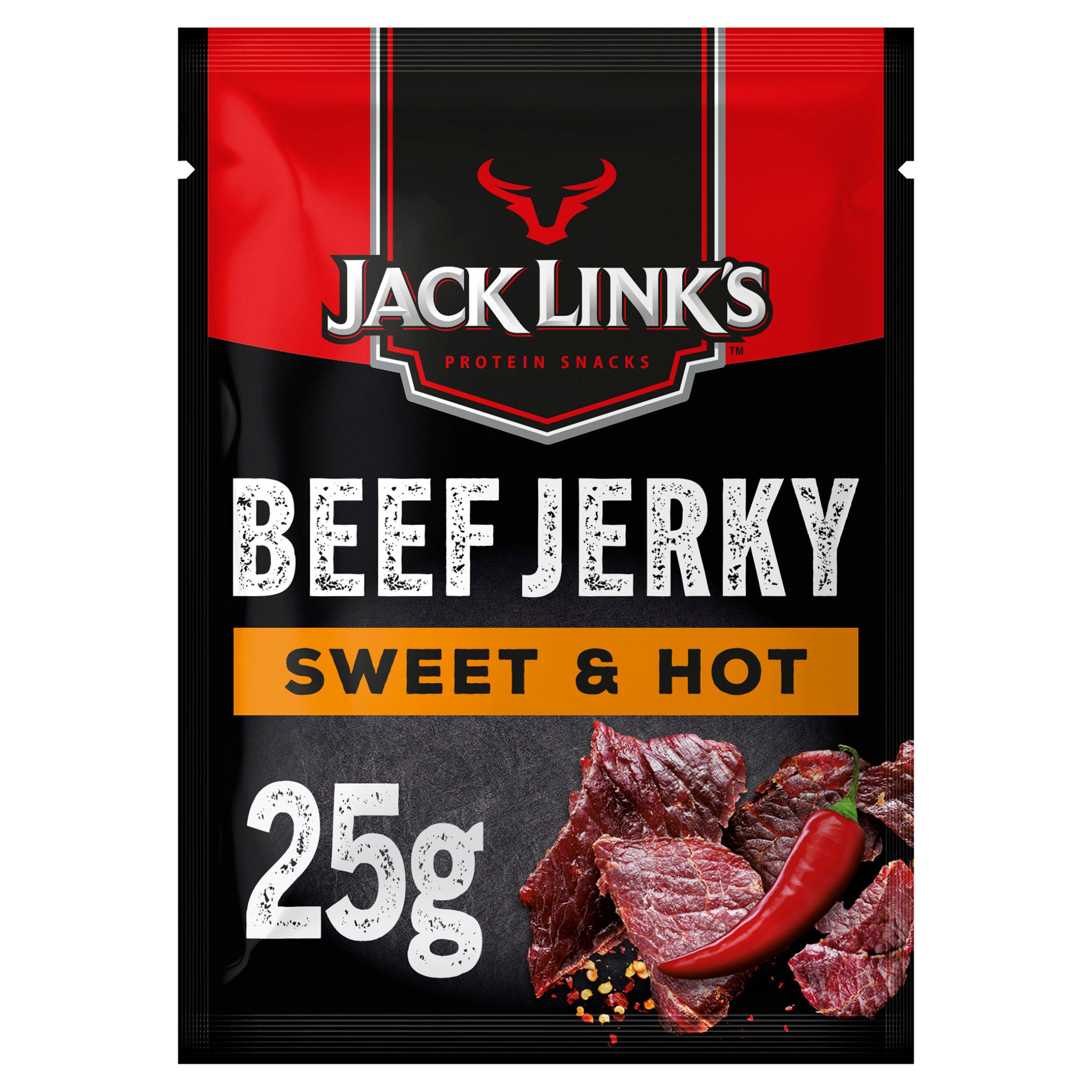 Sweet and Hot Smoked Beef Jerky 25g