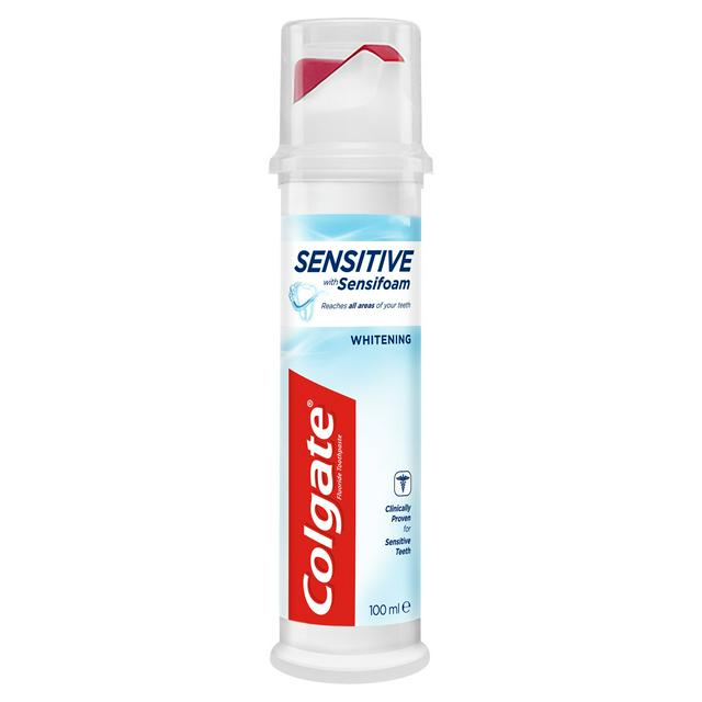 Colgate Sensitive with Sensifoam Whitening Toothpaste Pump 100ml