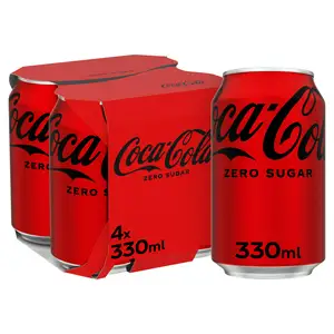 SAINSBURYS > Food Cupboard > Coca-Cola Zero Sugar 4x330ml