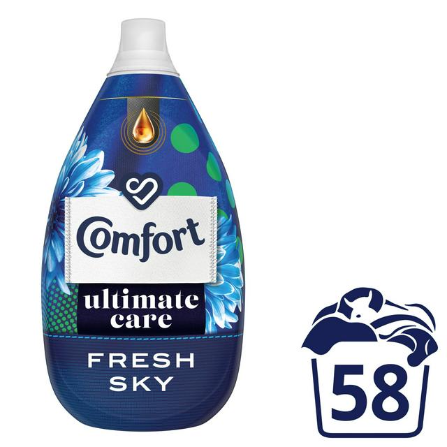 Comfort Ultimate Care Fabric Conditioner Fresh Sky 58 Washes 870ml