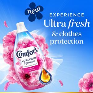 Comfort Ultra Fresh & Protect Sakura Dreams Fabric Conditioner 58 washes 870ml - gallery image 2