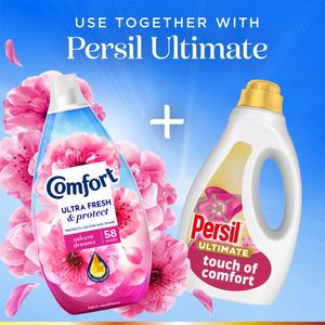 Comfort Ultra Fresh & Protect Sakura Dreams Fabric Conditioner 58 washes 870ml - gallery image 4