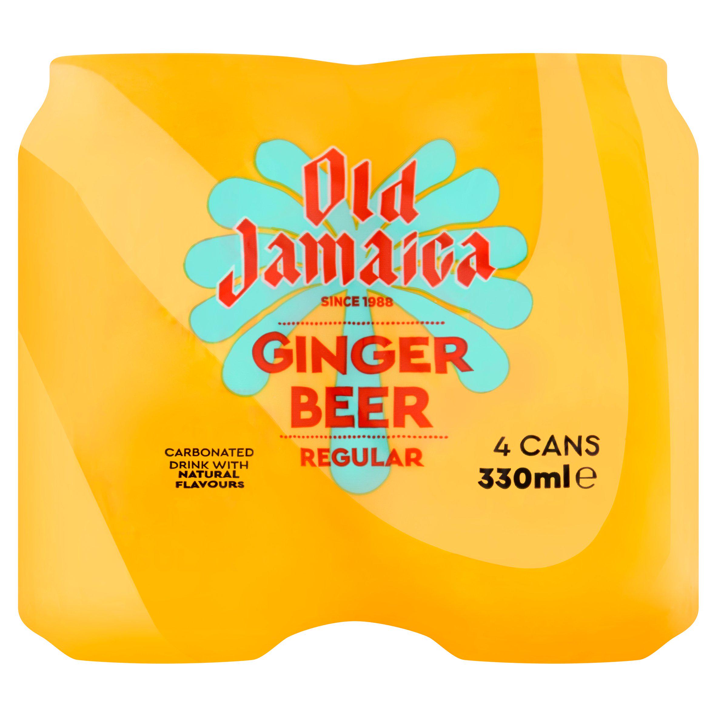Old Jamaica Ginger Beer Soft Drink 4x330ml