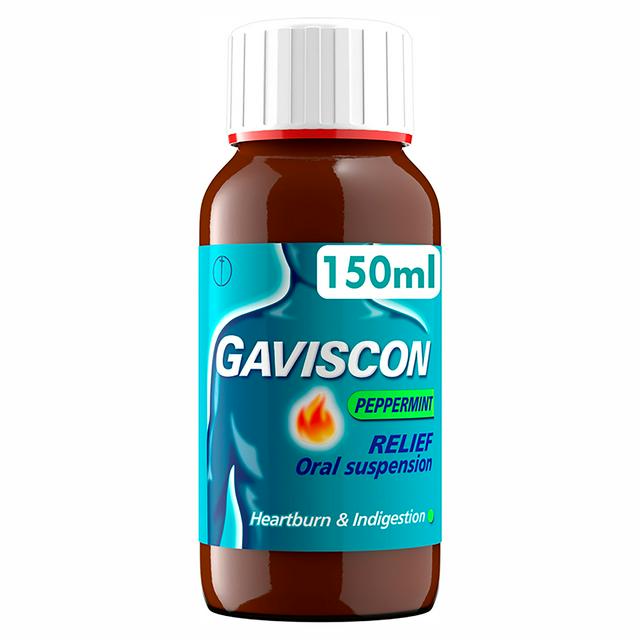 Gaviscon Liquid Heartburn & Indigestion Relief Peppermint Flavour 150ml - gallery image 1