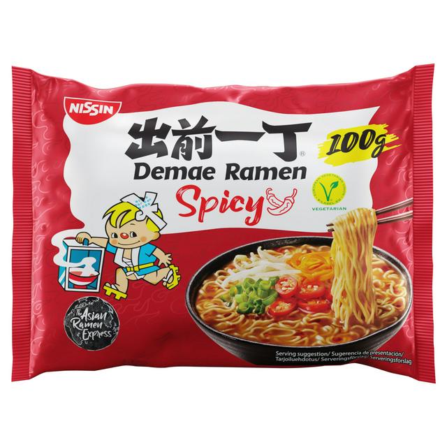 Nissin Demae Ramen Spicy Japanese Noodlesoup 100g | Sainsbury's