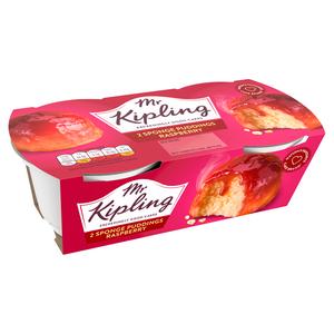 Mr Kipling 2 x 95g Raspberry Sponge Pudding Cake Dessert Pots - gallery image 2