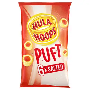 Hula Hoops Puft Salted Crisps 6x15g