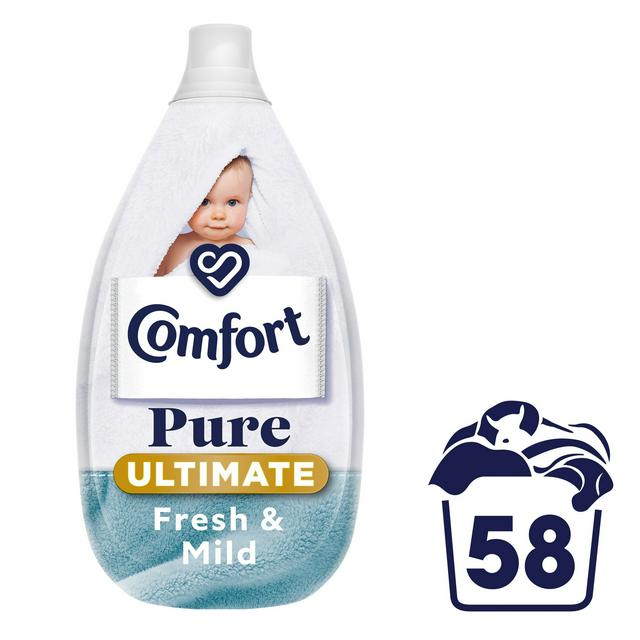 Comfort Fabric Conditioner Pure Ultra Concentrated 58 Washes 870ml