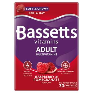 Bassetts Vitamins Multivitamins Raspberry & Pomegranate Flavour One A Day Adult Soft & Chewies x30