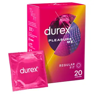 Durex Pleasure Me Ribbed & Dotted Condoms x20