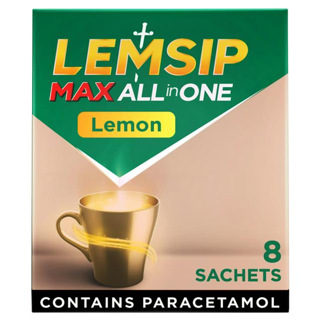 Lemsip Max All in 1 Powder Sachets, Lemon x8