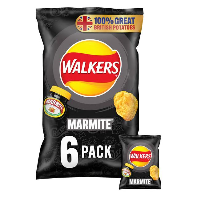 Walkers Marmite Multipack Crisps 6x25g