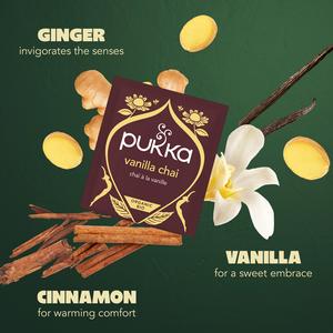 Pukka Organic Vanilla Chai Tea Home Compostable Herbal Tea Bags x20 - gallery image 3