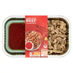 Sainsbury's Chinese Crispy Chilli Beef Ready Meal Main For 2 300g