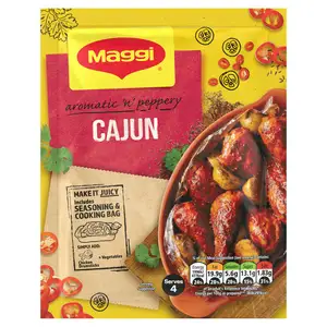 Maggi So Juicy Aromatic & Peppery Cajun Chicken Herbs & Spices Recipe Mix 38g