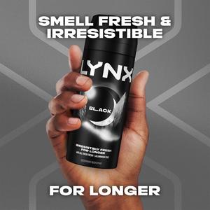 Lynx Black 48h Deodorant Body Spray for Men 150ml - gallery image 2