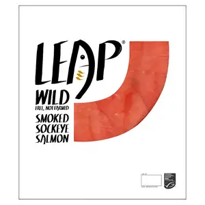 Leap Wild MSC Smoked Sockeye Salmon 100g