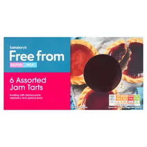 Sainsbury's Free From Assorted Jam Tarts x6