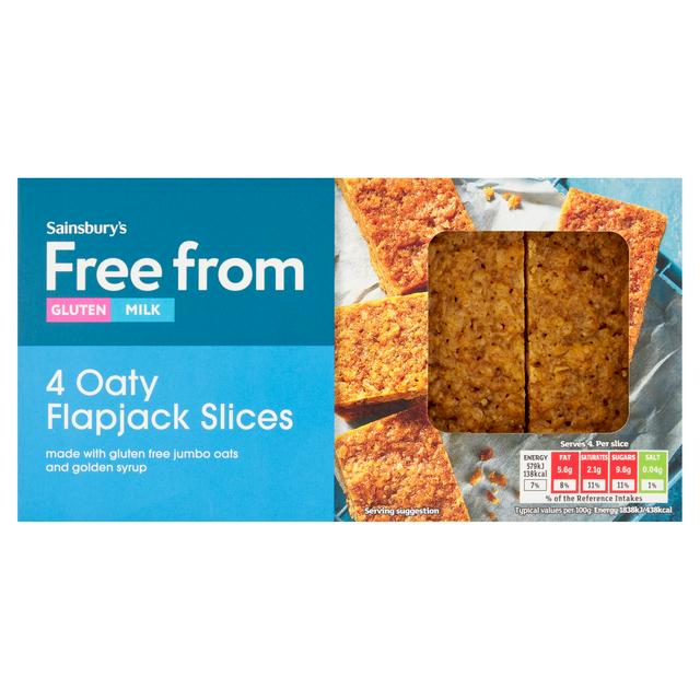 Sainsburys Free From Flapjack Slices x4