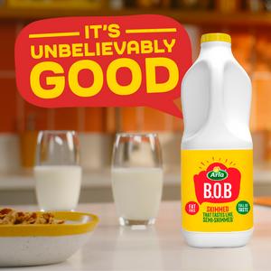 Arla Bob Skimmed Milk Tastes like Semi Skimmed 2L - gallery image 3