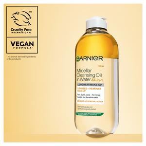 Garnier Micellar Water Oil Infused Facial Cleanser For Waterproof Makeup Remover 400ml - gallery image 4