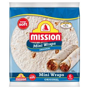 Mission 6 x Original Mini Tortilla Wraps 186g - video