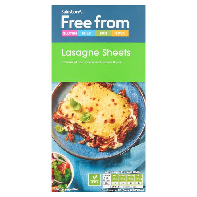 Sainsbury's Deliciously Free From Lasagne Sheets 250g | Sainsbury's
