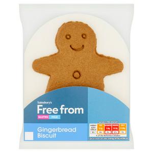 Sainsbury's Free From 32g Gingerbread Snowman Biscuit