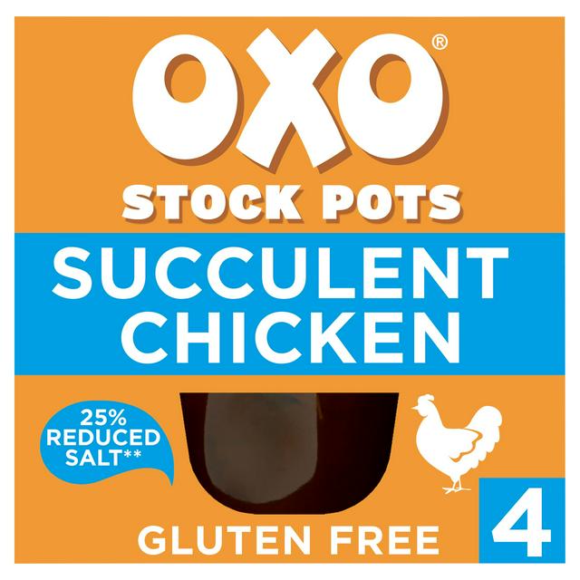 Oxo Reduced Salt Chicken with Garlic & Thyme Stock Pots x4 80g