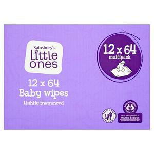 sainsbury's baby water wipes